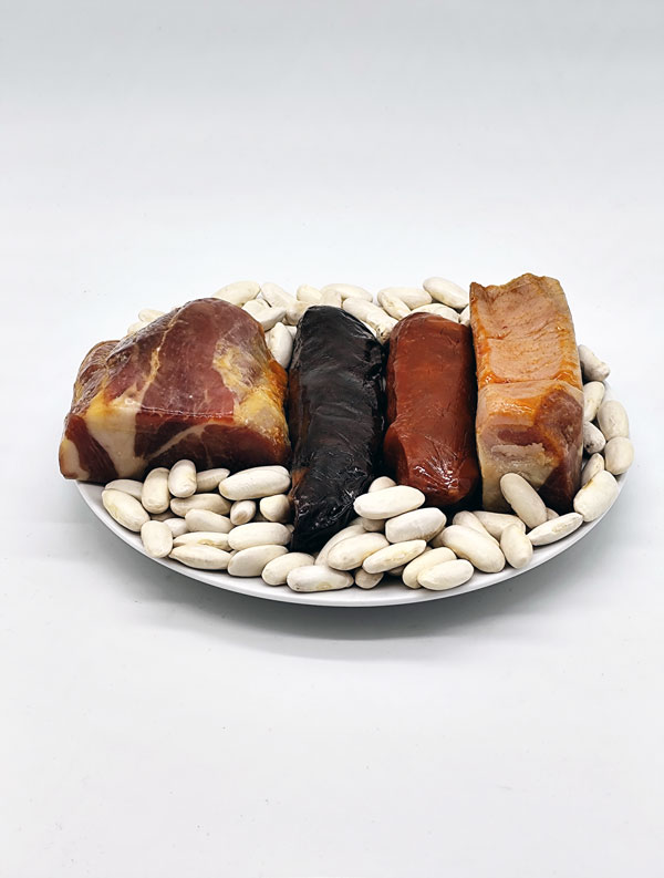 Preparado Fabada Asturiana 3 Raciones - El Gaitero - Vista Frontal mezclado