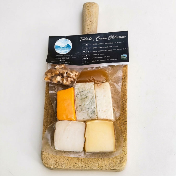 Tablas de 5 Quesos Asturianos - Sabores del Cantábrico