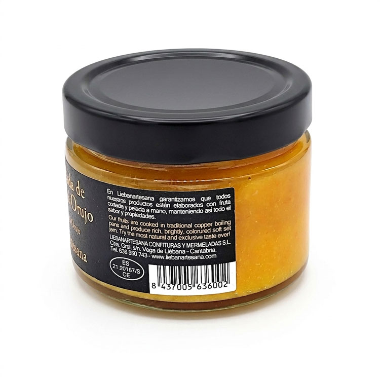 Mermelada de Naranja artesanal al Orujo Liebanartesana (280 g) | Sin Gluten