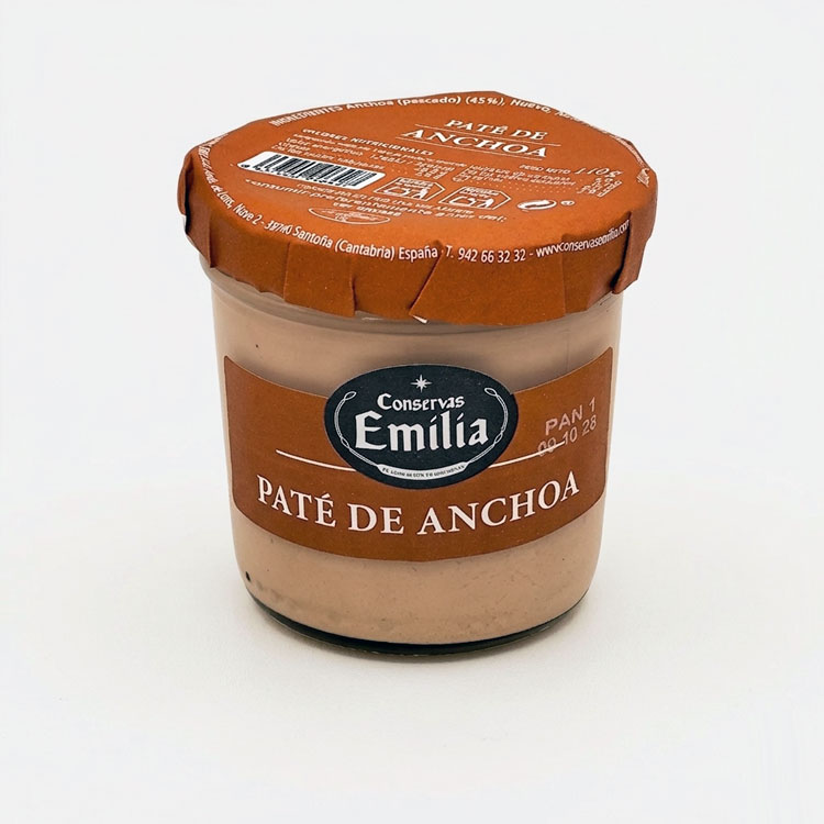 Paté de Anchoa Conservas Emilia, bote vista frontal