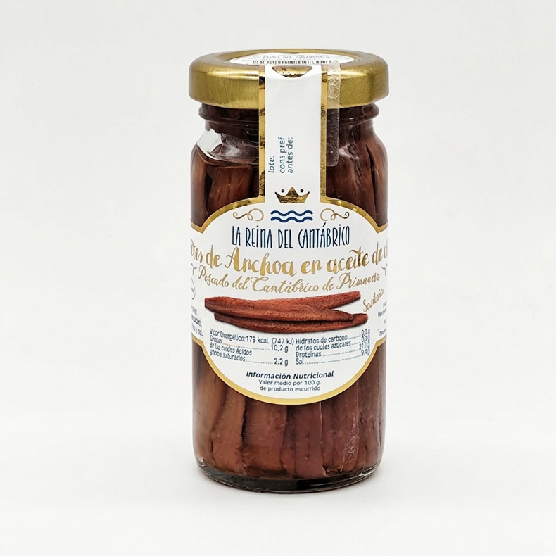 Anchoas La Reina del Cantábrico - Filetes en Aceite de Oliva