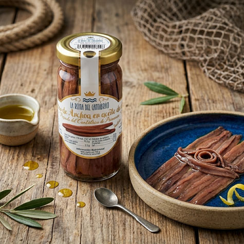 Anchoas La Reina del Cantábrico - Filetes en Aceite de Oliva
