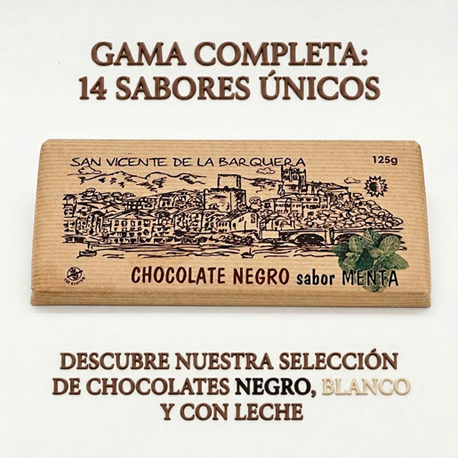 Chocolates San Vicente de la Barquera fabricados para La Casuca de Marivan