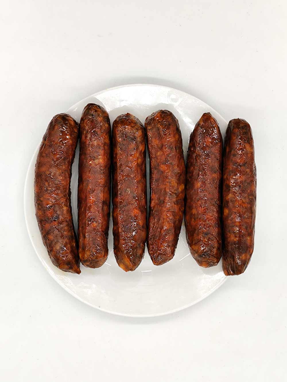 Chorizo Extra de Cerdo y Ternera - Receta Tradicional - vista aerea