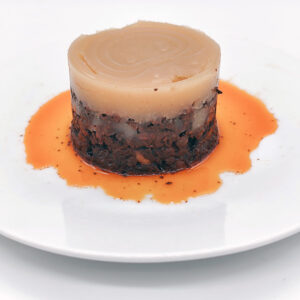 Picadillo de Morcilla con Gelée de Sidra