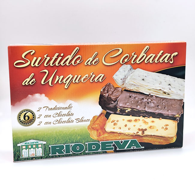 La Casuca de Marivan, Surtido Corbatas Unquera - 6 unidades - 3 sabores: tradicional, chocolate y chocolate blanco