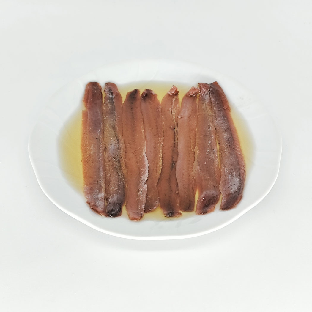 La Casuca de Marivan - Anchoas Cantábrico Serie Limitada Codesa (plato servido frontal)