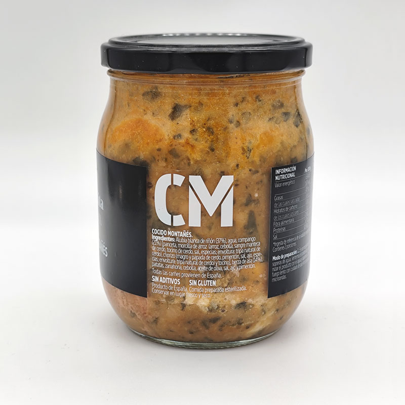 La Casuca de Marivan - Cocido Montañés La Ermita (tarro posterior ingredientes)