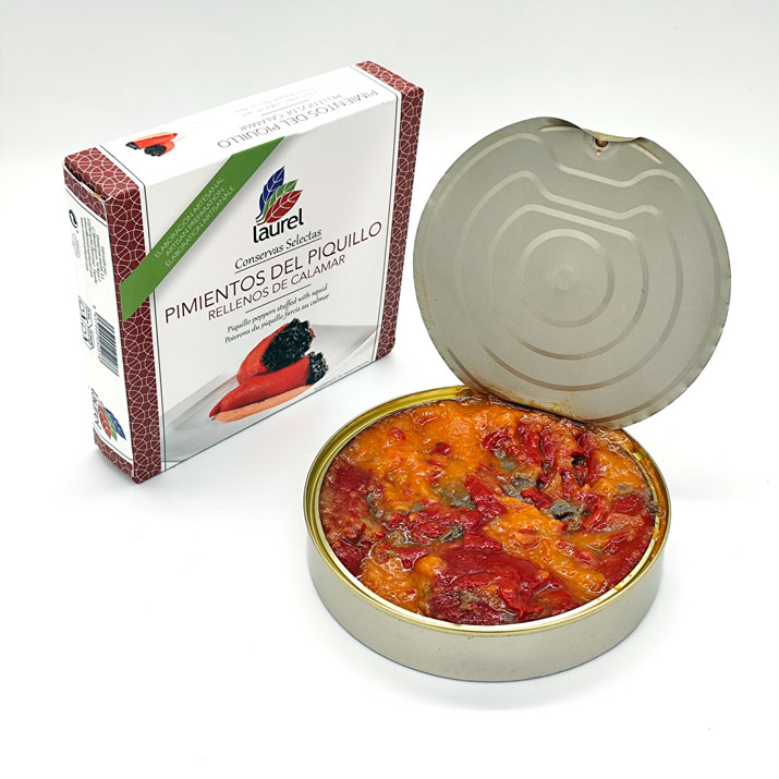 La Casuca de Marivan - Pimientos del Piquillo rellenos de calamar - Conservas Laurel