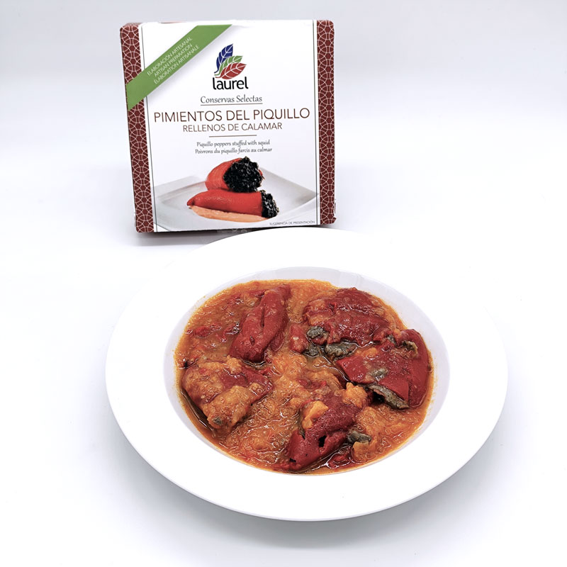 La Casuca de Marivan - Pimientos del Piquillo rellenos de calamar - Conservas Laurel