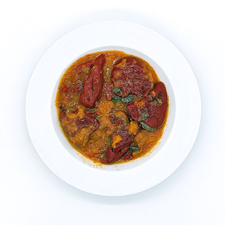 La Casuca de Marivan - Pimientos del Piquillo rellenos de calamar - Conservas Laurel